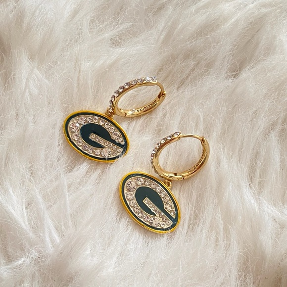 BAUBLEBAR X NFL: Seattle Seahawks Earrings & Green Bay Packers Earrings New - Picture 7 of 12